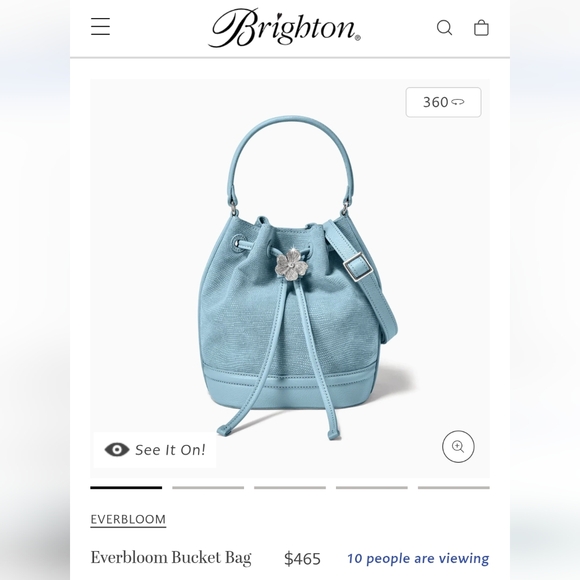 BRIGHTON | Everbloom Bucket Bag Cloud Blue 💙 - Picture 16 of 16